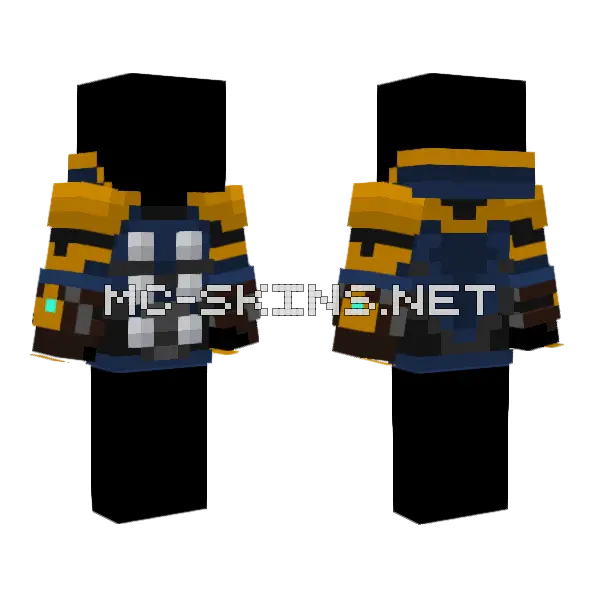Thor Hoodie Minecraft skin, front and back