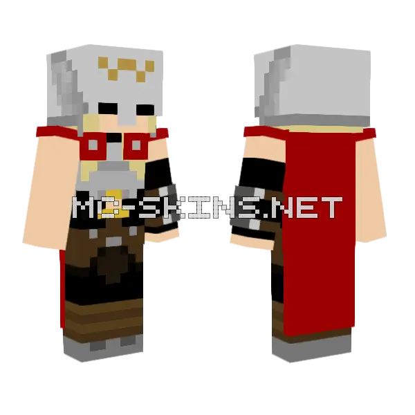 Thor Jane Foster Minecraft skin, front and back