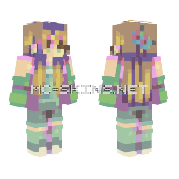 Thorns Girl Minecraft skin, front and back