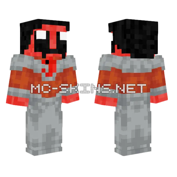 Thragg Shrimp Minecraft skin, front and back