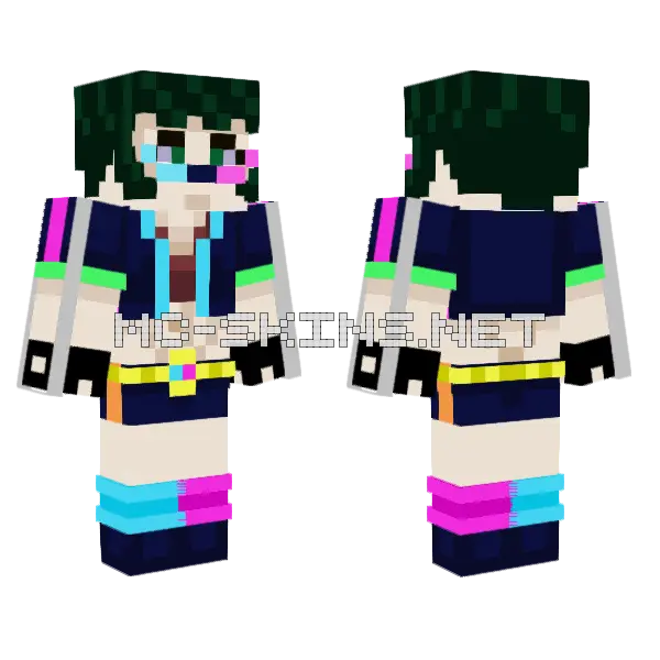 Tia Rureon Minecraft skin, front and back