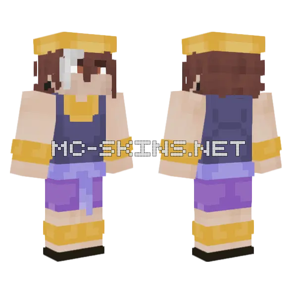Tick Kronk Minecraft skin, front and back