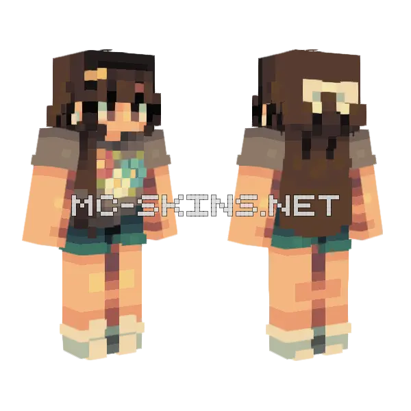 Tied With A Ribbon Minecraft skin, front and back
