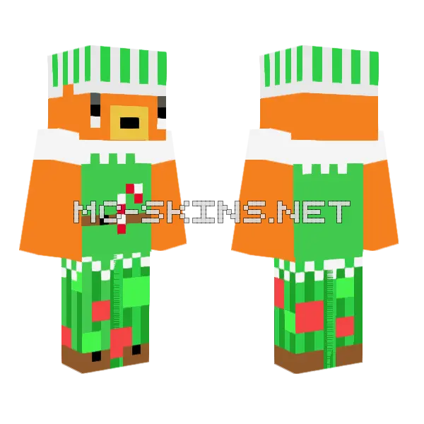 Tiko Elf Skin Minecraft skin, front and back