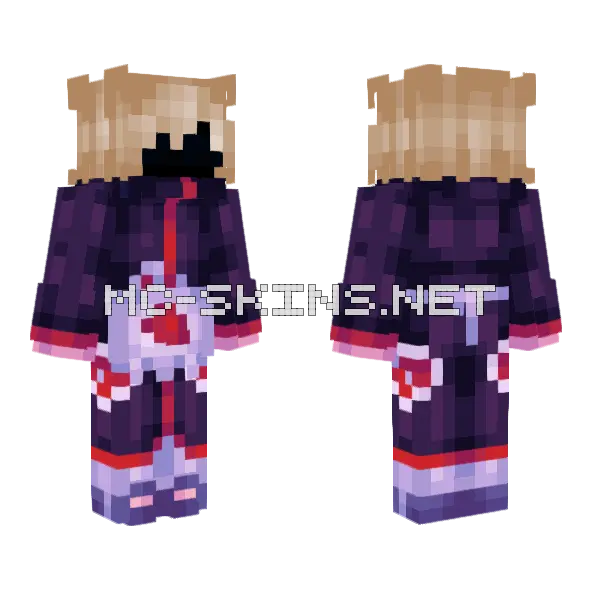 Tim Das Itachi 2 Minecraft skin, front and back