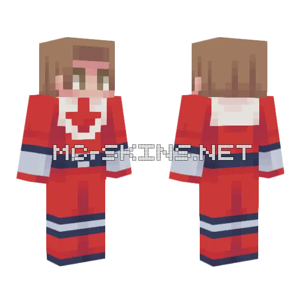 Time Force Wes 2 Minecraft skin, front and back