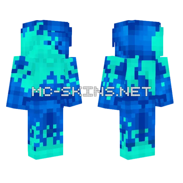 Time Steve Minecraft skin, front and back
