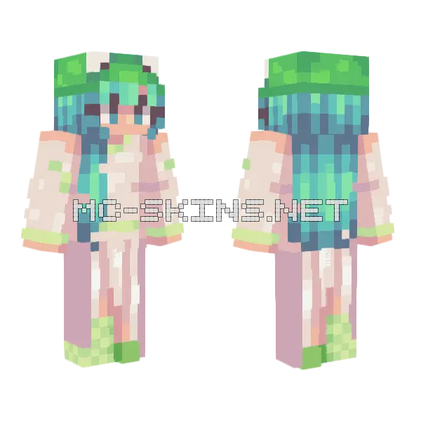 Time To Celebrate Minecraft skin, front and back