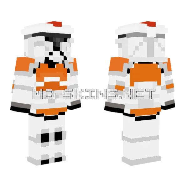 Timedeo Trooper Minecraft skin, front and back