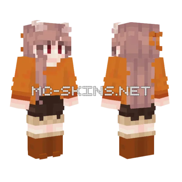 Tina As Mango Minecraft skin, front and back