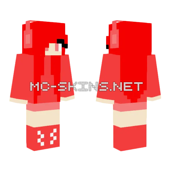 Ting Ting Headphones Minecraft skin, front and back