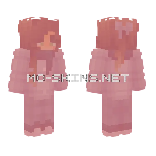 Tinted Pink Minecraft skin, front and back
