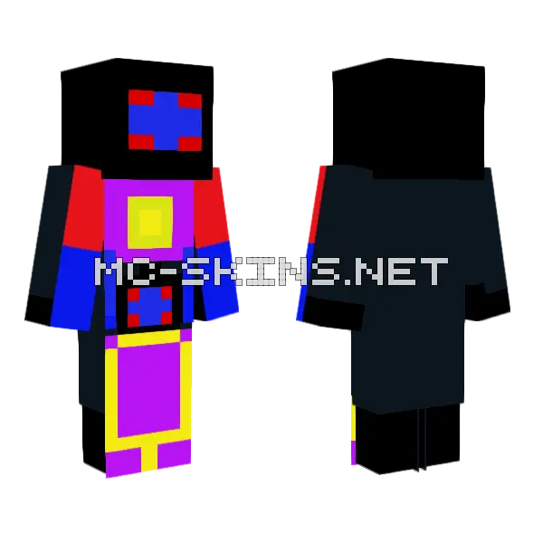 Titan Cinemaman Infected Minecraft skin, front and back