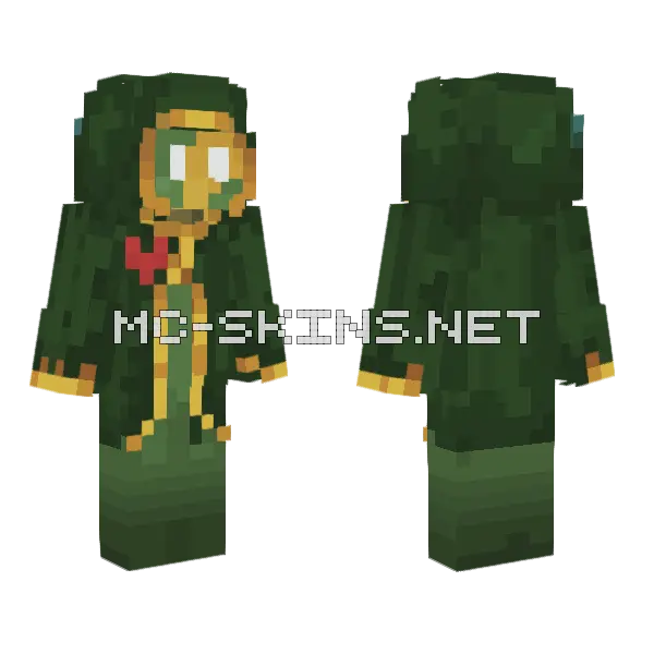 Titer3 Green Monster Minecraft skin, front and back
