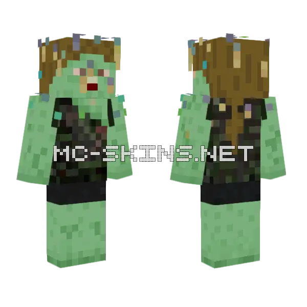 Tlou Stalker Female Minecraft skin, front and back