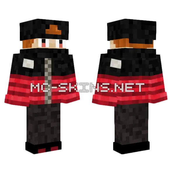 Tnf Boy Minecraft skin, front and back