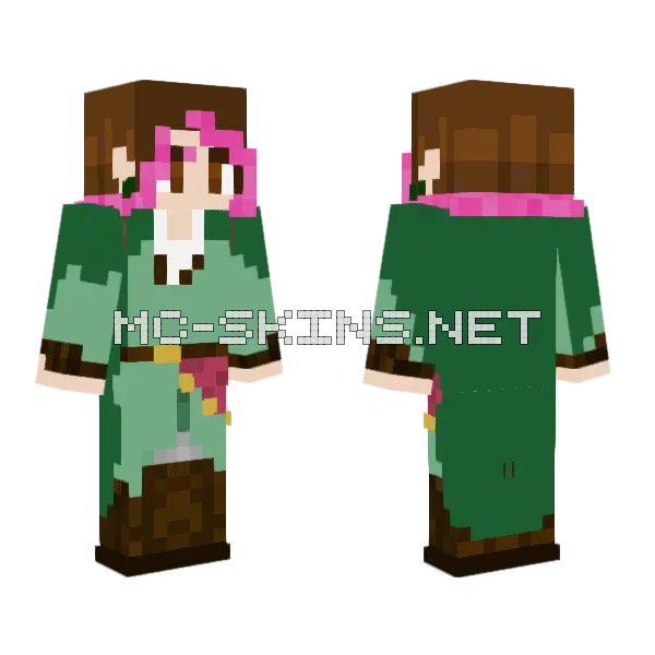 Tnt Gnome Elf Minecraft skin, front and back