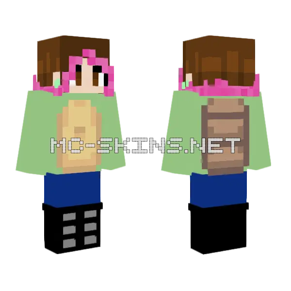 Tnt Gnome Turtle Hoodie Minecraft skin, front and back