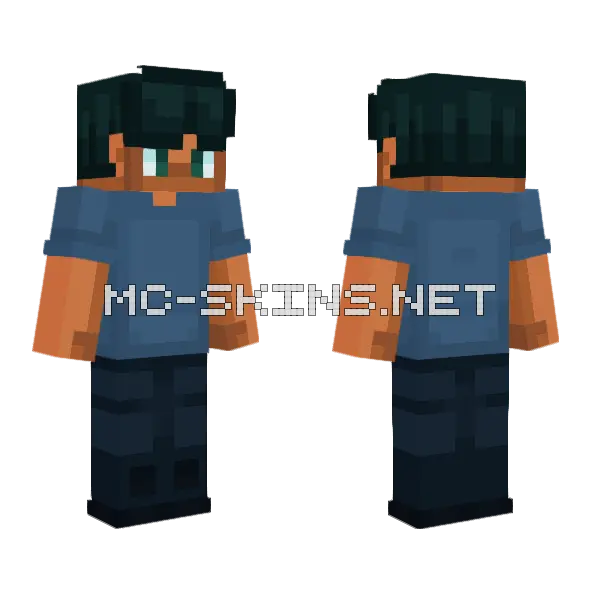 To Xqml21 Hive Styled Minecraft skin, front and back