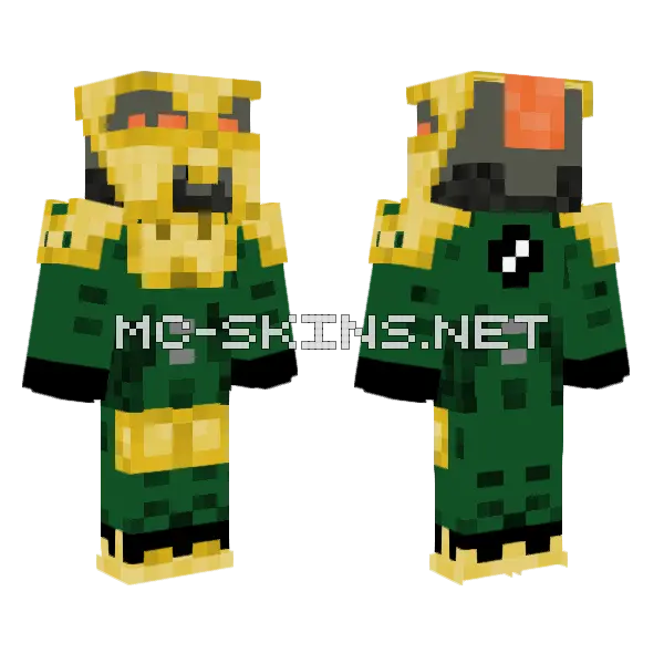 Toa Iruini Bionicle Minecraft skin, front and back