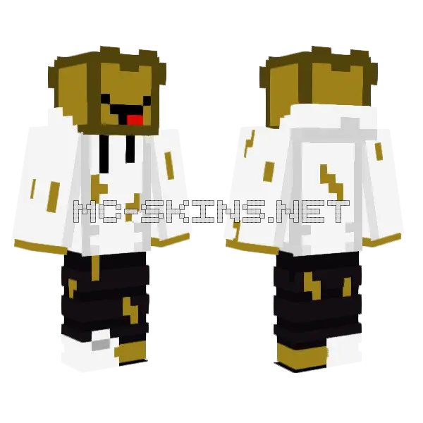 Toast Slave Minecraft skin, front and back
