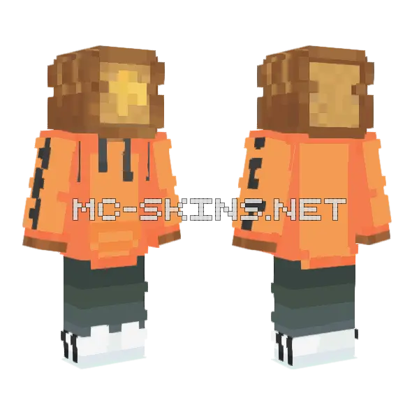 Toast With Jam Minecraft skin, front and back