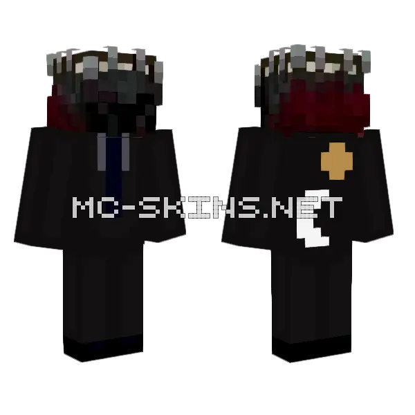 Toasts Wedding Suit Minecraft skin, front and back