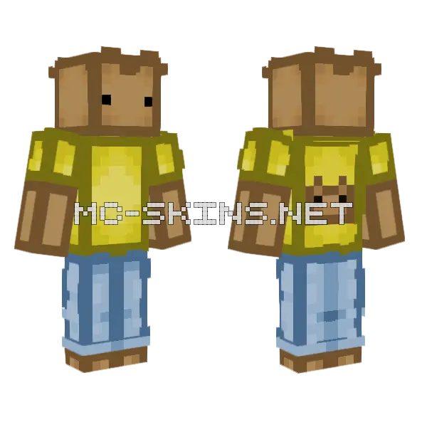 Toaztie with Shirt, front and back