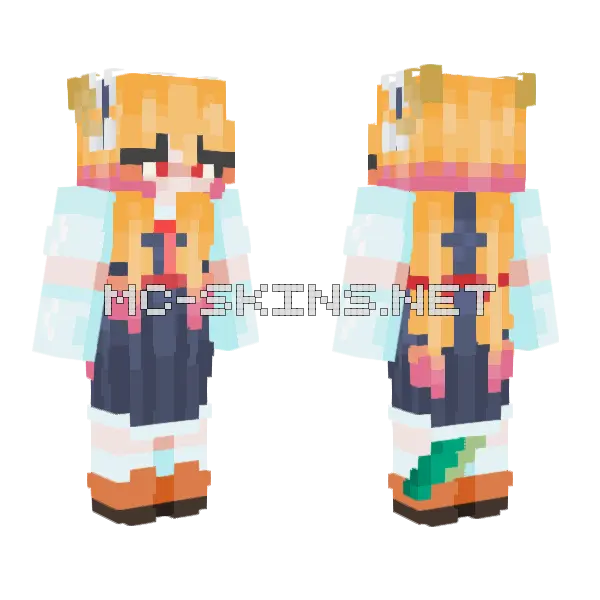 Tohru Minecraft skin, front and back