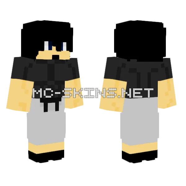 Toji Fushiguro Minecraft skin, front and back