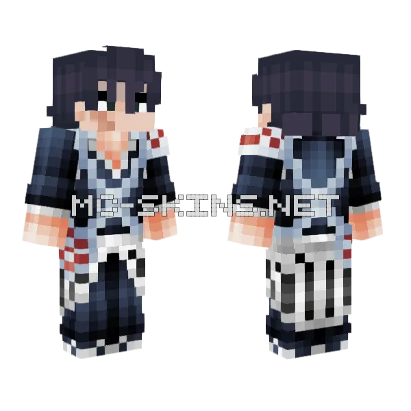 Toji Soul Reaper Minecraft skin, front and back
