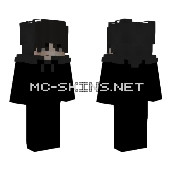 Tokiii Minecraft skin, front and back