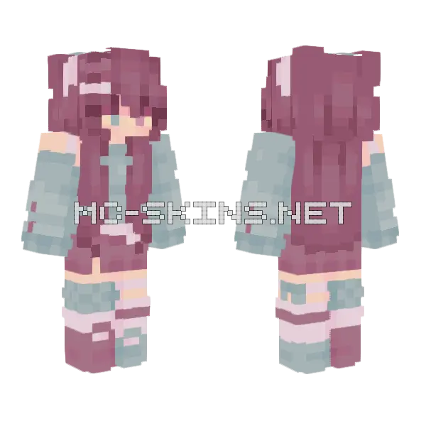 Toleration Girl Minecraft skin, front and back