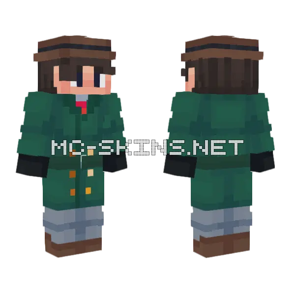 Tom Walkmen Remake Hive Style Minecraft skin, front and back