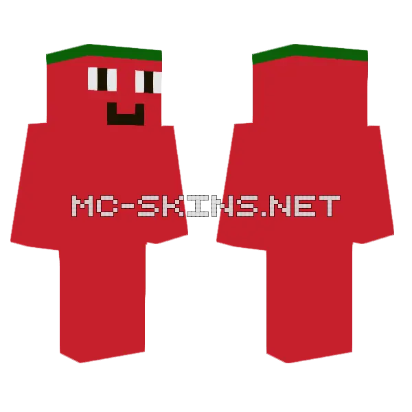 Tomato Hat Figure, front and back