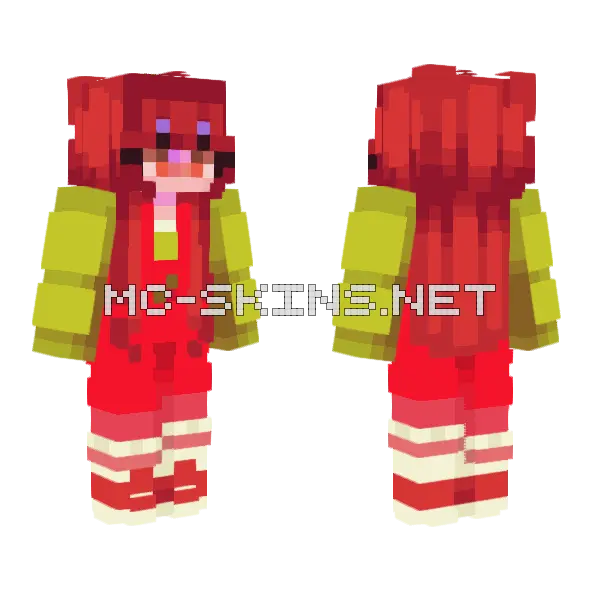 Tomato Patch Fruit Series Minecraft skin, front and back