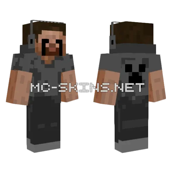 Tommy Minecraft skin, front and back