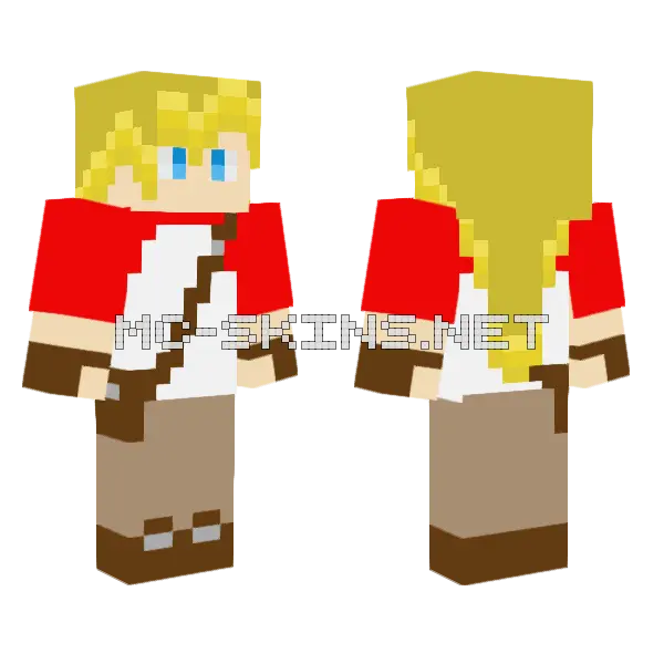 Tommy Fan Girl Minecraft skin, front and back