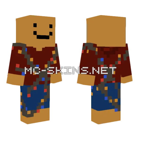 Tommy Pajamas Minecraft skin, front and back