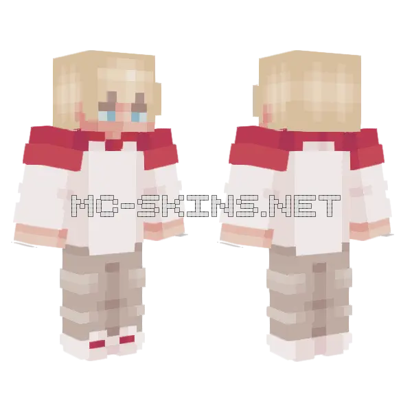 Tommyinnit Minecraft skin, front and back