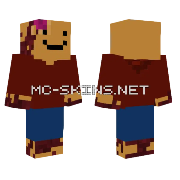 Tommyisbadanddeadsad Minecraft skin, front and back