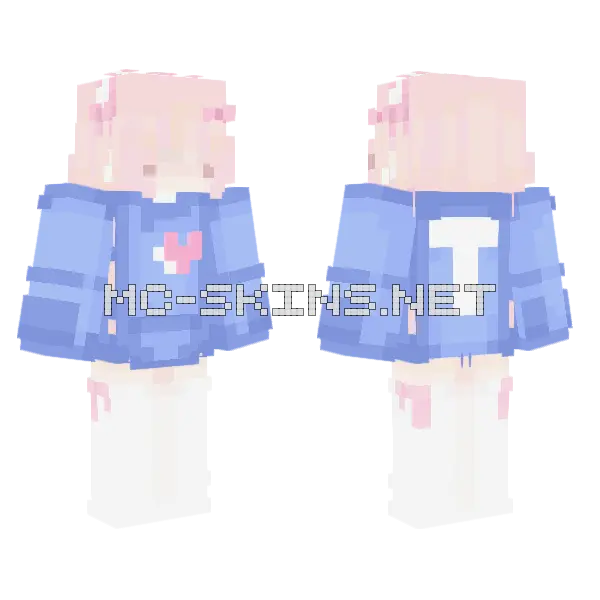 Tomodachi Uniform Minecraft skin, front and back