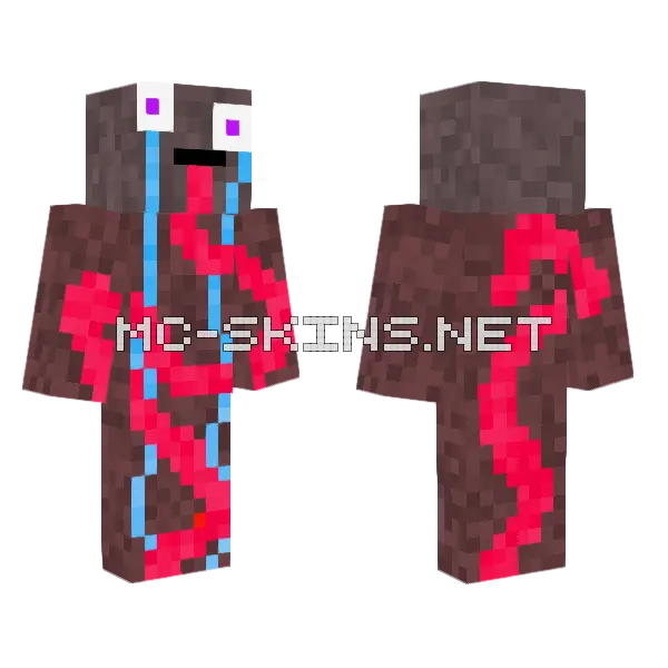 Tongue Being Minecraft skin, front and back