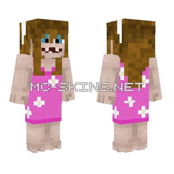 Tony Tony Chopper Pink Minecraft skin, front and back