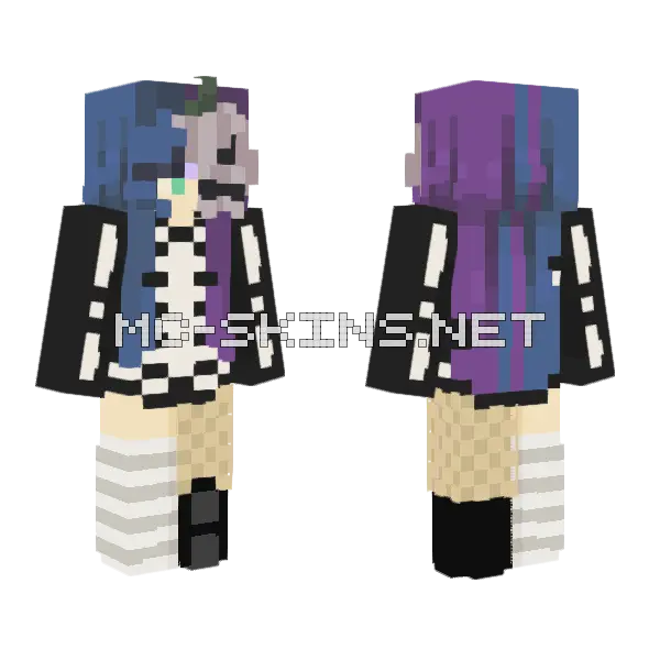 Too Late Cuz Ur Mine Now Minecraft skin, front and back