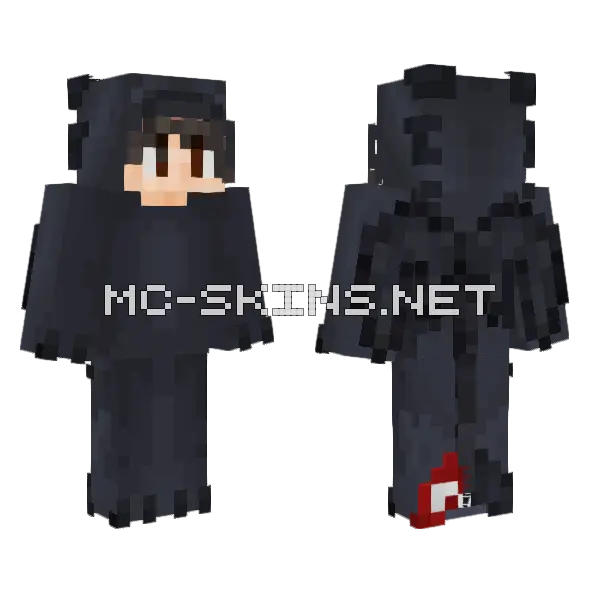 Toothless Onesie Boy Minecraft skin, front and back