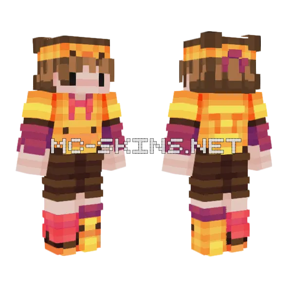 Topaz Trooper Showdown Park Minecraft skin, front and back