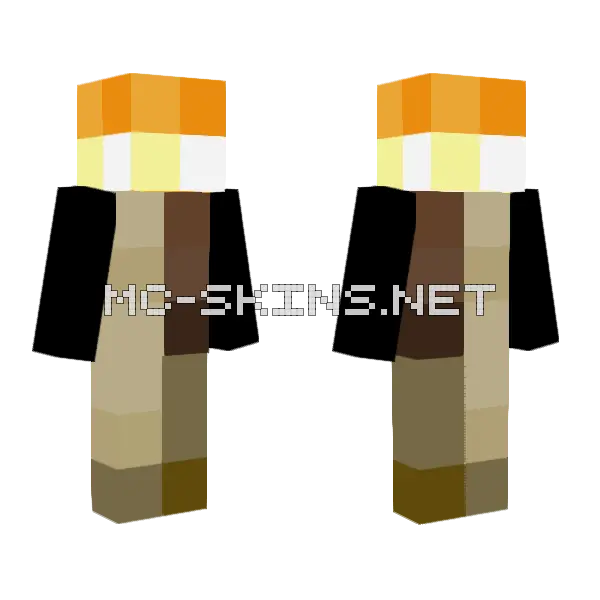 Torch Fixed Version Minecraft skin, front and back