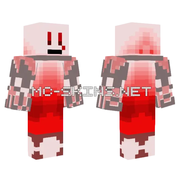 Torned In Steel Creature Minecraft skin, front and back