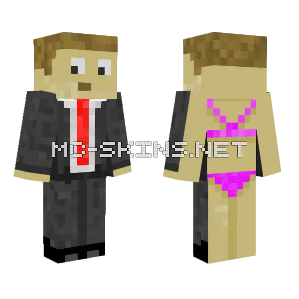 Total Normal Minecraft skin, front and back